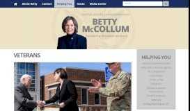 
							         Veterans | Congresswoman Betty McCollum								  
							    