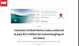 
							         Veterans United Home Loans ordered to pay $1.1 million for ...								  
							    