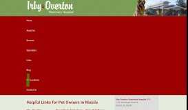 
							         Veterinarian Locations | Great Oaks | Irby-Overton | Mobile								  
							    