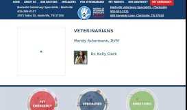 
							         Veterinarians Archive - Nashville Veterinary Specialists								  
							    