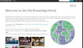 
							         VGI Knowledge Portal								  
							    