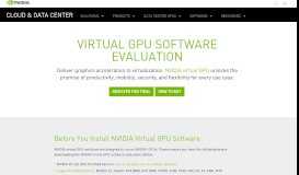 
							         vGPU Evaluation | NVIDIA GRID | NVIDIA UK								  
							    