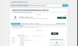 
							         vhsexaminationkerala.gov.in at WI. VHS Education Portal								  
							    