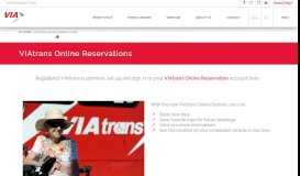 
							         VIAtrans Online Reservations - VIA Metropolitan Transit								  
							    