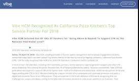
							         Vibe HCM Recognized as California Pizza Kitchen's Top ...								  
							    