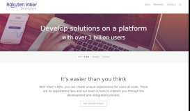 
							         Viber Developers Hub | Viber lets everyone in the world connect ...								  
							    
