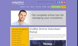 
							         VicNet Online Volunteer Portal | Volgistics								  
							    