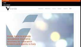 
							         Victor Italia to provide specialized insurance solutions for insurance ...								  
							    