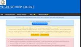 
							         Victoria Institution (College) | Online Admission Portal								  
							    