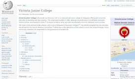 
							         Victoria Junior College - Wikipedia								  
							    