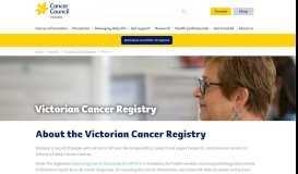 
							         Victorian Cancer Registry | Cancer Council Victoria								  
							    