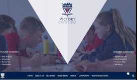 
							         Victory Lutheran College: Homepage								  
							    