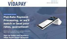 
							         VIDAPAY Merchant Processing | Try it risk-free!								  
							    