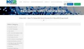 
							         Video 063 – How to: Setup KE2 Smart Access on a New KE2 Evap ...								  
							    