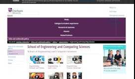 
							         Video and multimedia gallery : School of Engineering and Computing ...								  
							    