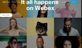 
							         Video Conferencing, Online Meetings, Screen Share | Cisco Webex								  
							    