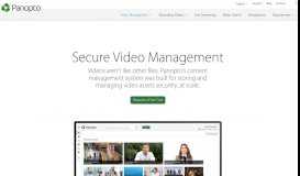 
							         Video Content Management System (Video CMS) - Panopto								  
							    