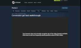 
							         Video :: Conversion gel test walkthrough - Steam Community								  
							    
