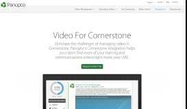 
							         Video For Cornerstone - Integrate Panopto With Your LMS								  
							    