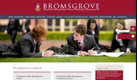 
							         Video Gallery - Bromsgrove School								  
							    