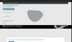 
							         video games - Is Using a Portal the Same as Teleporting - Science ...								  
							    