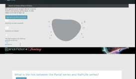 
							         video games - What is the link between the Portal series and Half ...								  
							    