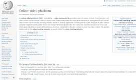 
							         Video Hosting - Wikipedia								  
							    