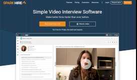
							         Video Interview Software - Spark Hire Video Interviewing								  
							    