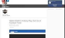 
							         Video Lays Out Earth's History On A Football Field : NPR								  
							    