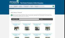 
							         Video Library | POGOe - Portal of Geriatrics Online Education								  
							    