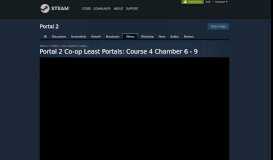 
							         Video :: Portal 2 Co-op Least Portals: Course 4 ... - Steam Community								  
							    