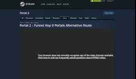 
							         Video :: Portal 2 - Funnel Hop 0 Portals ... - Steam Community								  
							    