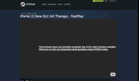 
							         Video :: [Portal 2] New DLC Art Therapy - FastPlay - Steam Community								  
							    