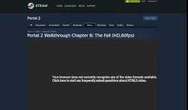 
							         Video :: Portal 2 Walkthrough Chapter 6: The Fall ... - Steam Community								  
							    