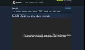 
							         Video :: Portal 2 - Want you gone piano concerto - Steam Community								  
							    