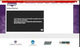
							         Video Portal - Loras College Athletics								  
							    