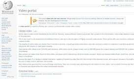 
							         Video portal - Wikipedia								  
							    