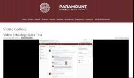
							         Video: Schoology Quick Tour | Paramount Unified School District								  
							    
