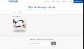 
							         Video - The Magazine Manager								  
							    