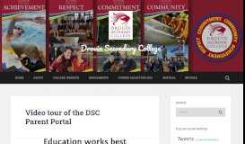 
							         Video tour of the DSC Parent Portal – Drouin Secondary College								  
							    