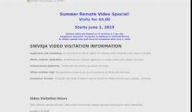 
							         Video Visitation – Southwest Virginia Regional Jail Authority								  
							    