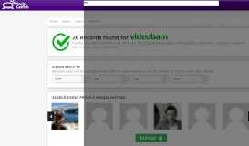 
							         Videobam online profiles and pictures - Socialcatfish.com								  
							    