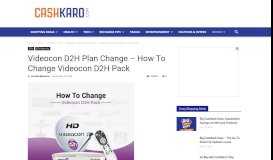
							         Videocon D2H Plan Change – How To Change Videocon ...								  
							    