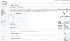 
							         Videocon Group - Wikipedia								  
							    