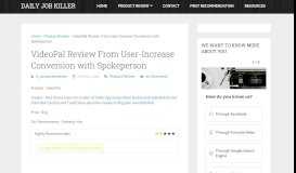 
							         VideoPal Review From User-Increase Conversion with ...								  
							    