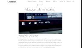 
							         Videoportale im Internet - netzfilm.de								  
							    