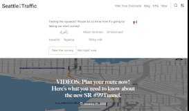 
							         VIDEOS: Plan your route now! Here's what you need to ... - Seattle Traffic								  
							    
