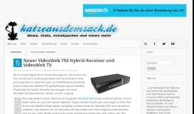 
							         videoweb | katzeausdemsack.de								  
							    