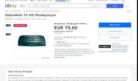 
							         VideoWeb TV HD Mediaplayer günstig kaufen | eBay								  
							    