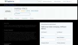 
							         VidiStar PACS Reviews and Pricing - 2020 - Capterra								  
							    